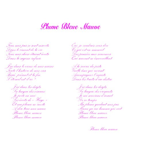 Plume Bleue-Mauve